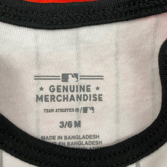 Baltimore Orioles White Orange Black Infant Baby Girl Bodysuits 0-3M 3-6M 18M - Picture 10 of 15